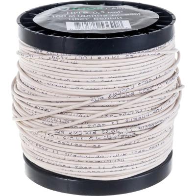 Торкабель Провод ПУГВ 0,5 белый 100м на катушке 0749524536908